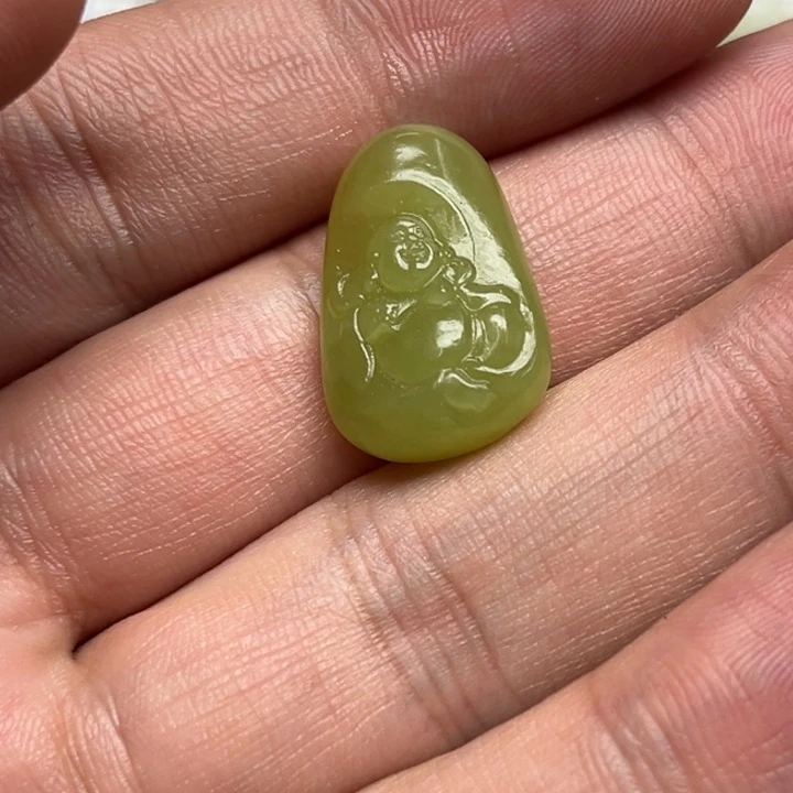 和田玉（碧玉）吊坠(不含链)未镶嵌