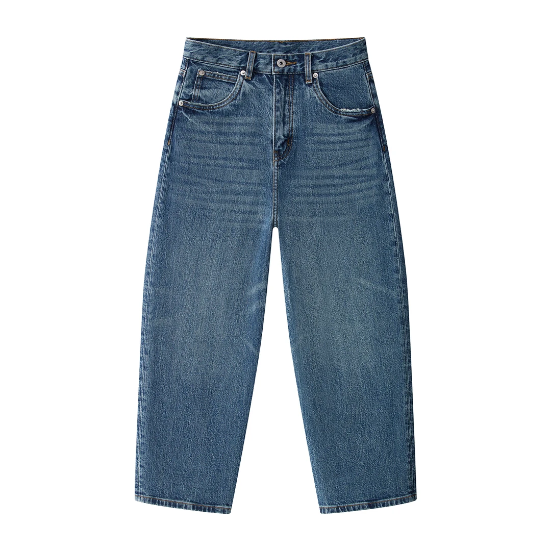 顶奢同源 | 土耳其进口BOSSA面料 显瘦遮跨九分裤直筒牛仔弯刀裤