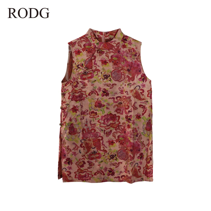 RODGR52XS0761A 夏季新款简约国风无袖小衫 0761