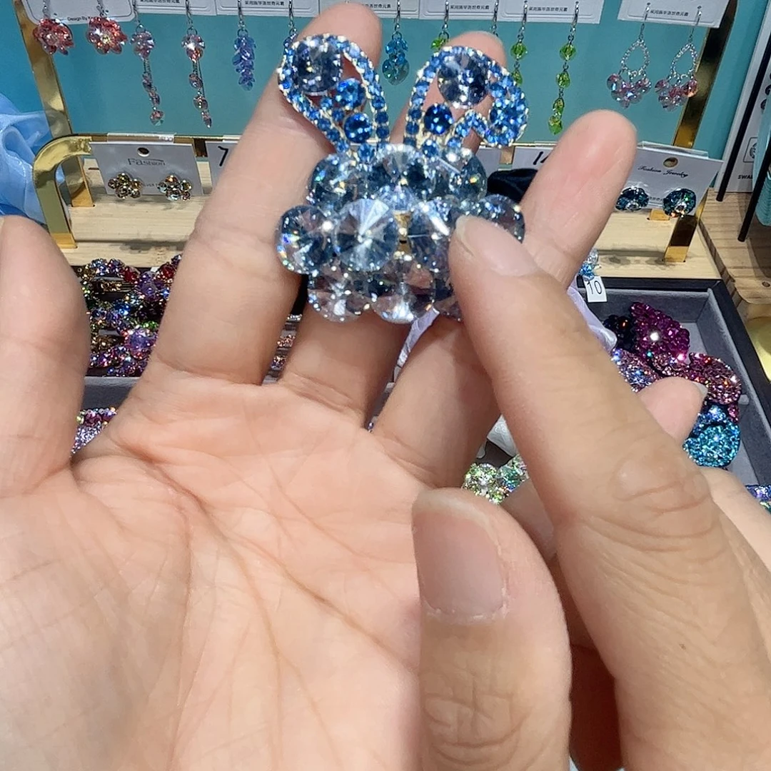 布艺铁合金耳钉钉