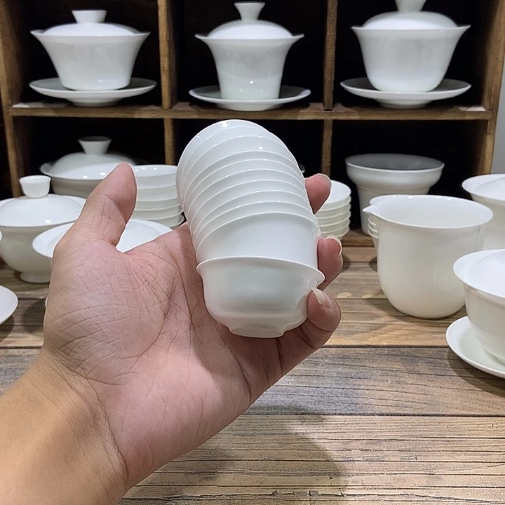 骨瓷矮小茶杯满水约25ml×10福利