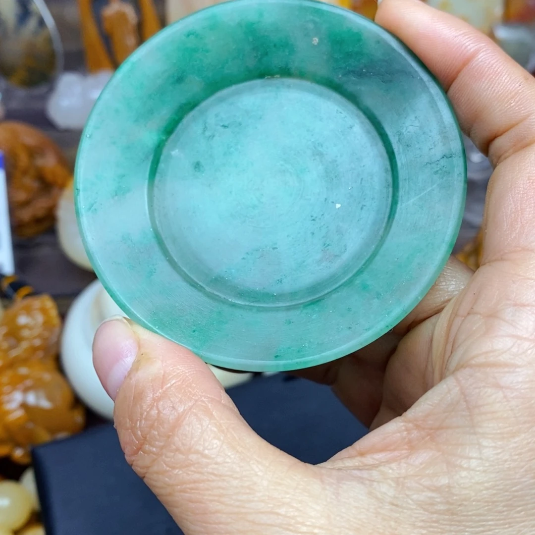 石英质玉（黄龙玉）颈饰9K金镶嵌