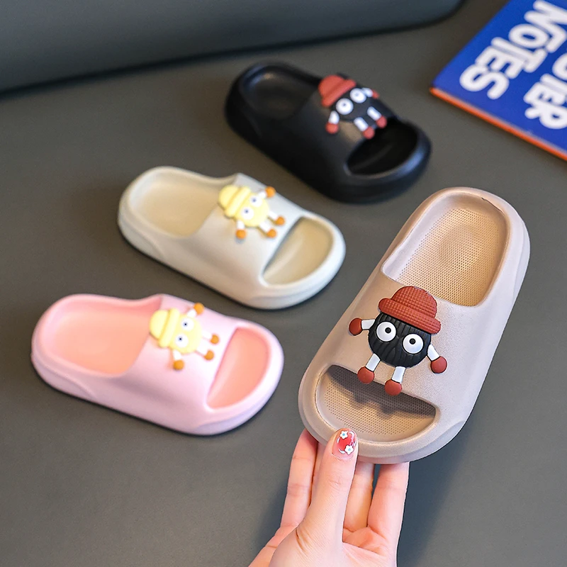 儿童EVA拖鞋踩屎感男童女童夏季 卡通可爱软底厚底小孩外穿凉拖鞋