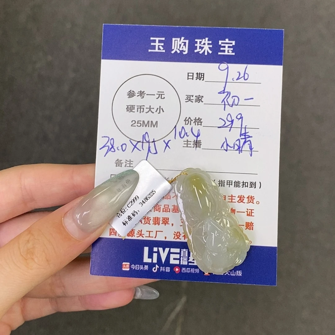 【闪购商品】颈饰未镶嵌翡翠初*年年有鱼