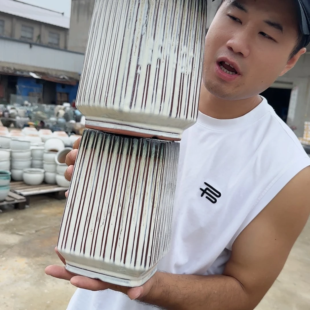 紫砂花盆杨杨花盆0925-515