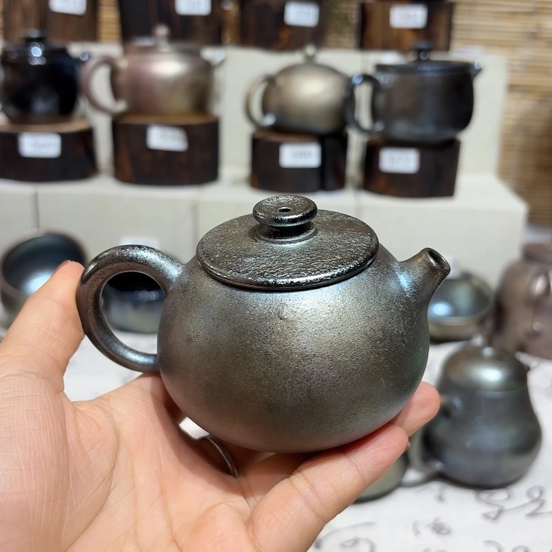 杯建水紫陶紫泥柴烧壶