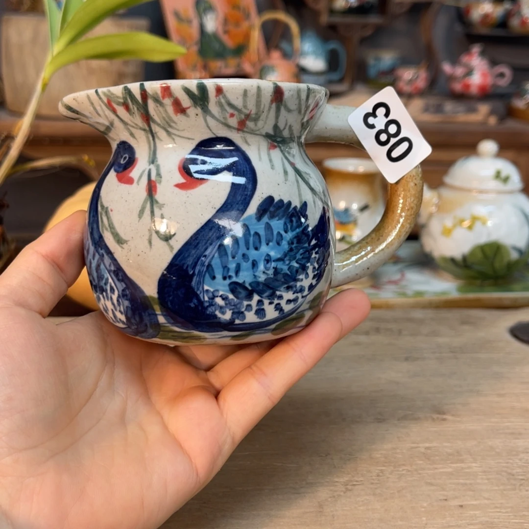 壶素浅陶瓷手工手绘