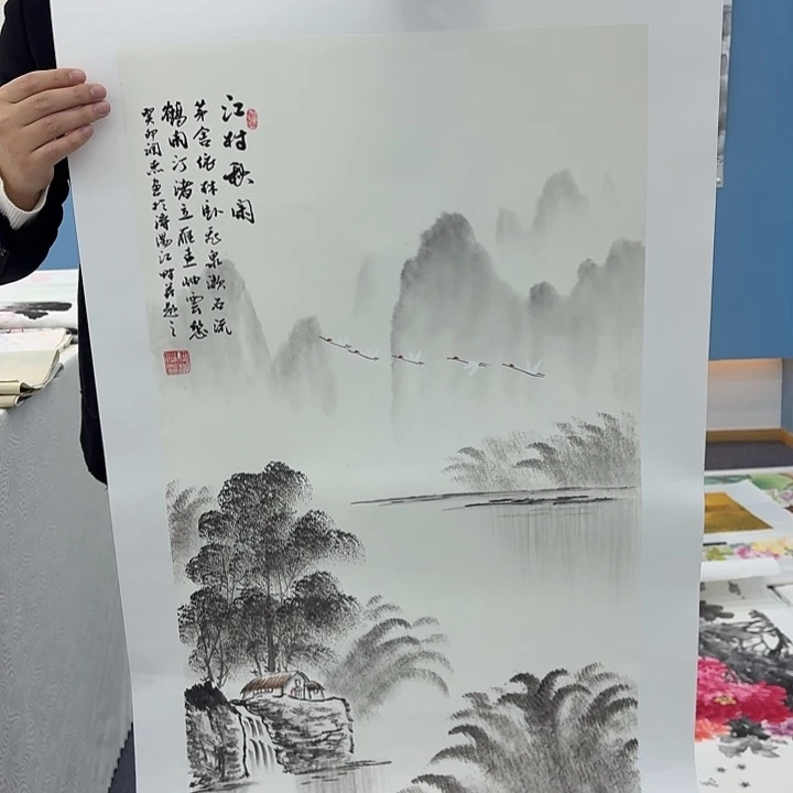 国画手绘国画作品