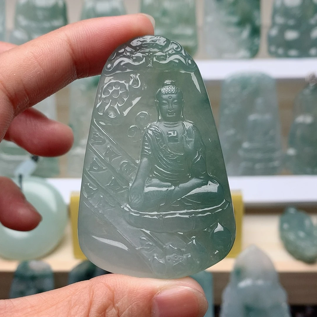 翡翠未镶嵌吊坠(不含链)阿弥
