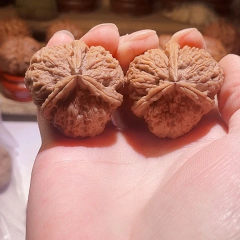 把件文玩核桃西北蜂带彩38
