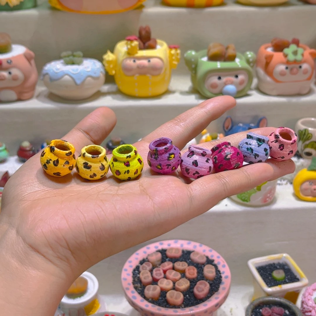 125纯手工制作手绘超迷你盆盆18.8一个