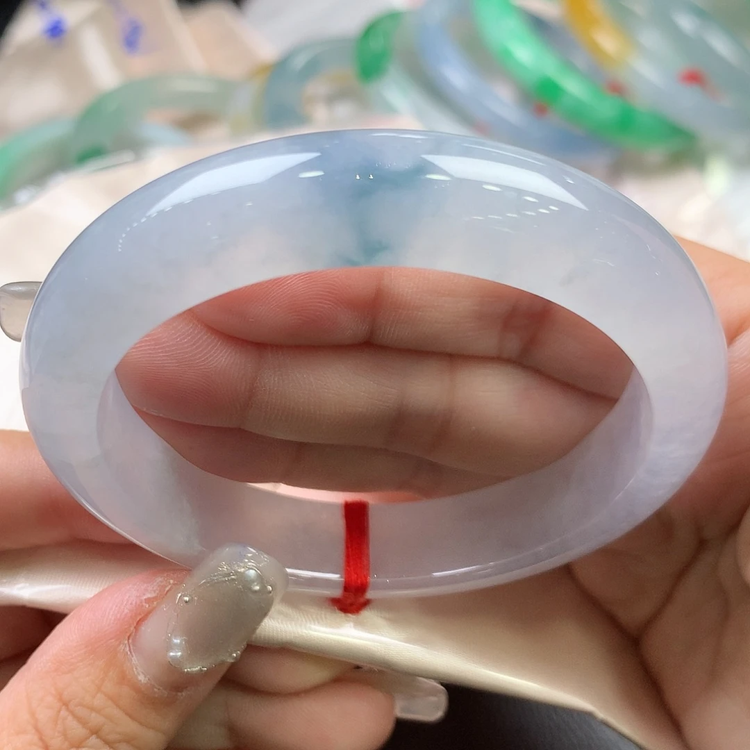 翡翠未镶嵌手镯57正圈