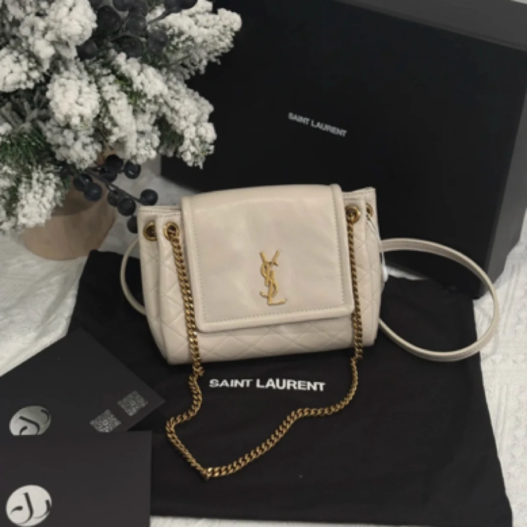 95新 YSL/圣罗兰 nolita 洛丽塔 白金 羊皮 22年/JW1532