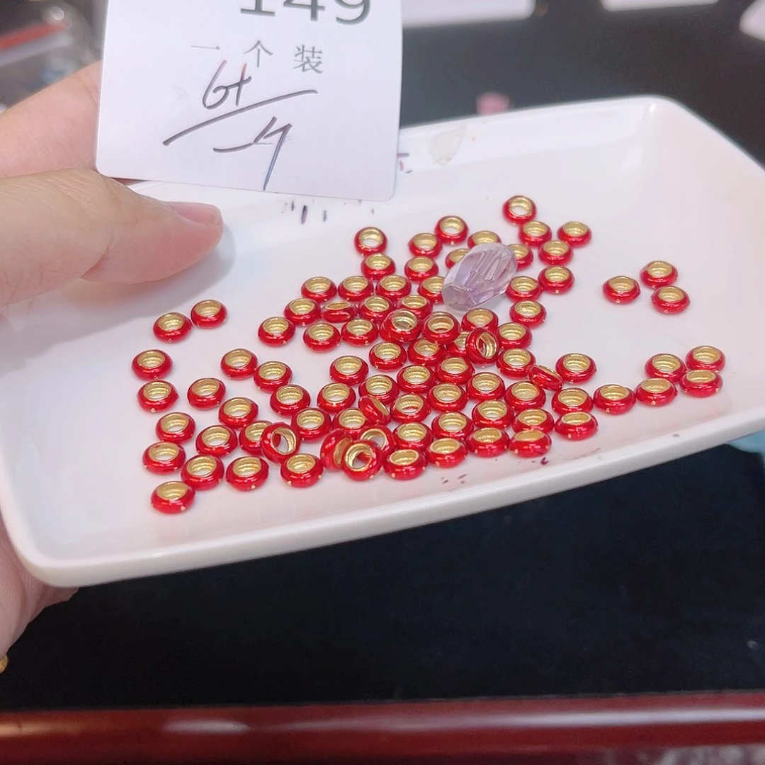 紫晶珠宝半成品银S925镀金镶嵌149