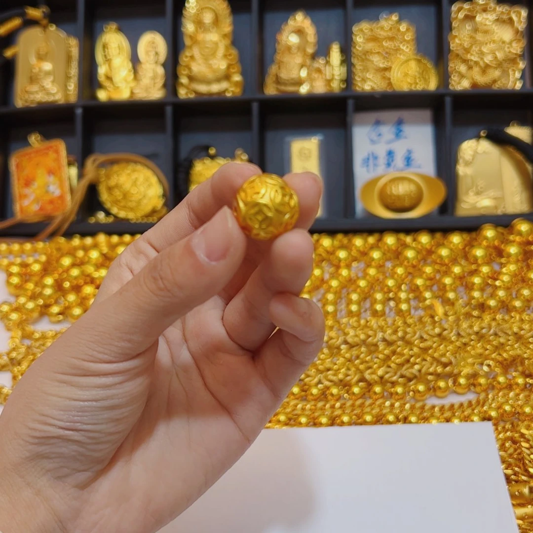 合金无合金无卡8铜钱珠2颗