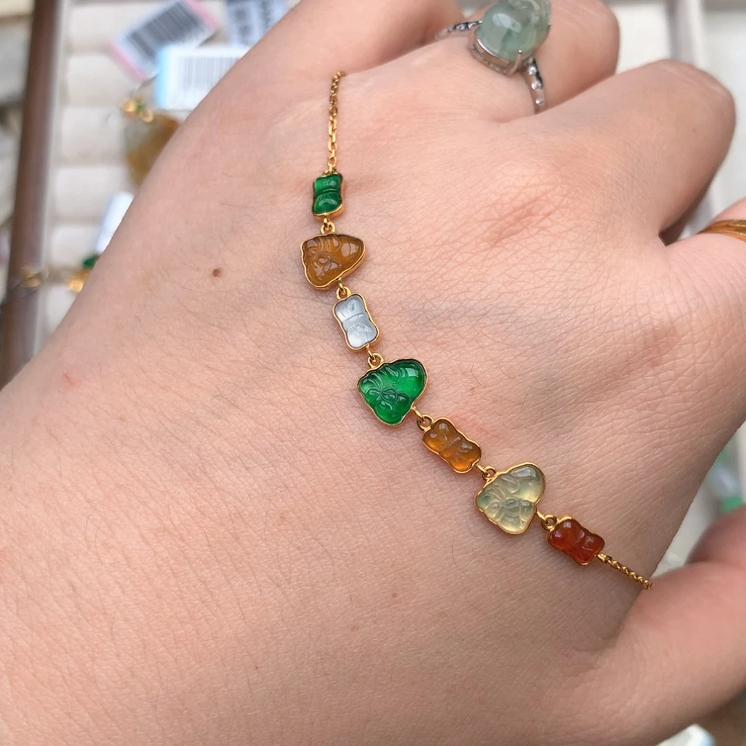 【闪购商品】18K金镶嵌挂件翡翠一