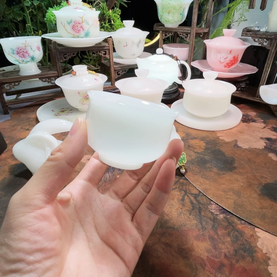 冰晶璞玉釉烧布袋杯80ml