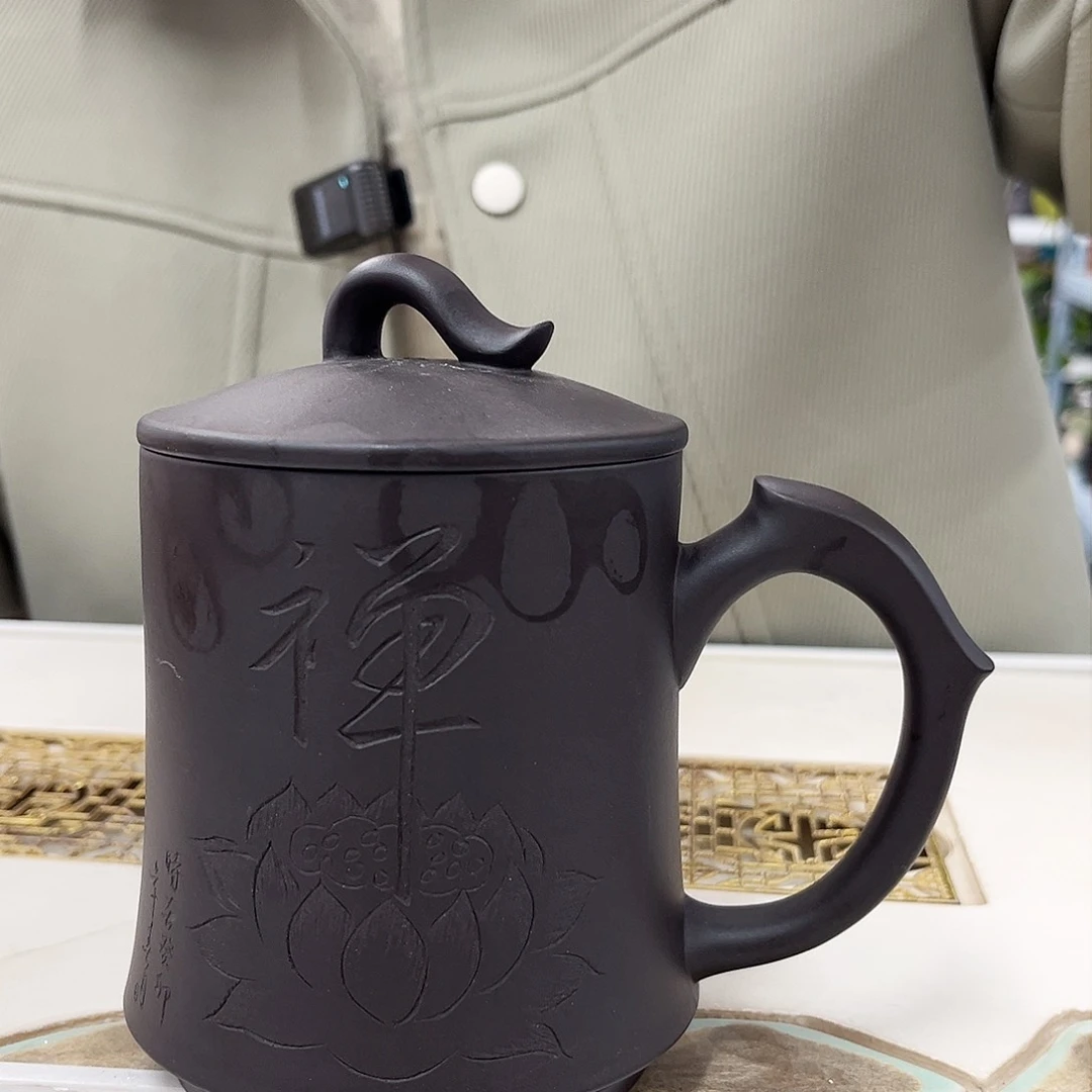 茶杯紫砂禅盖杯111111