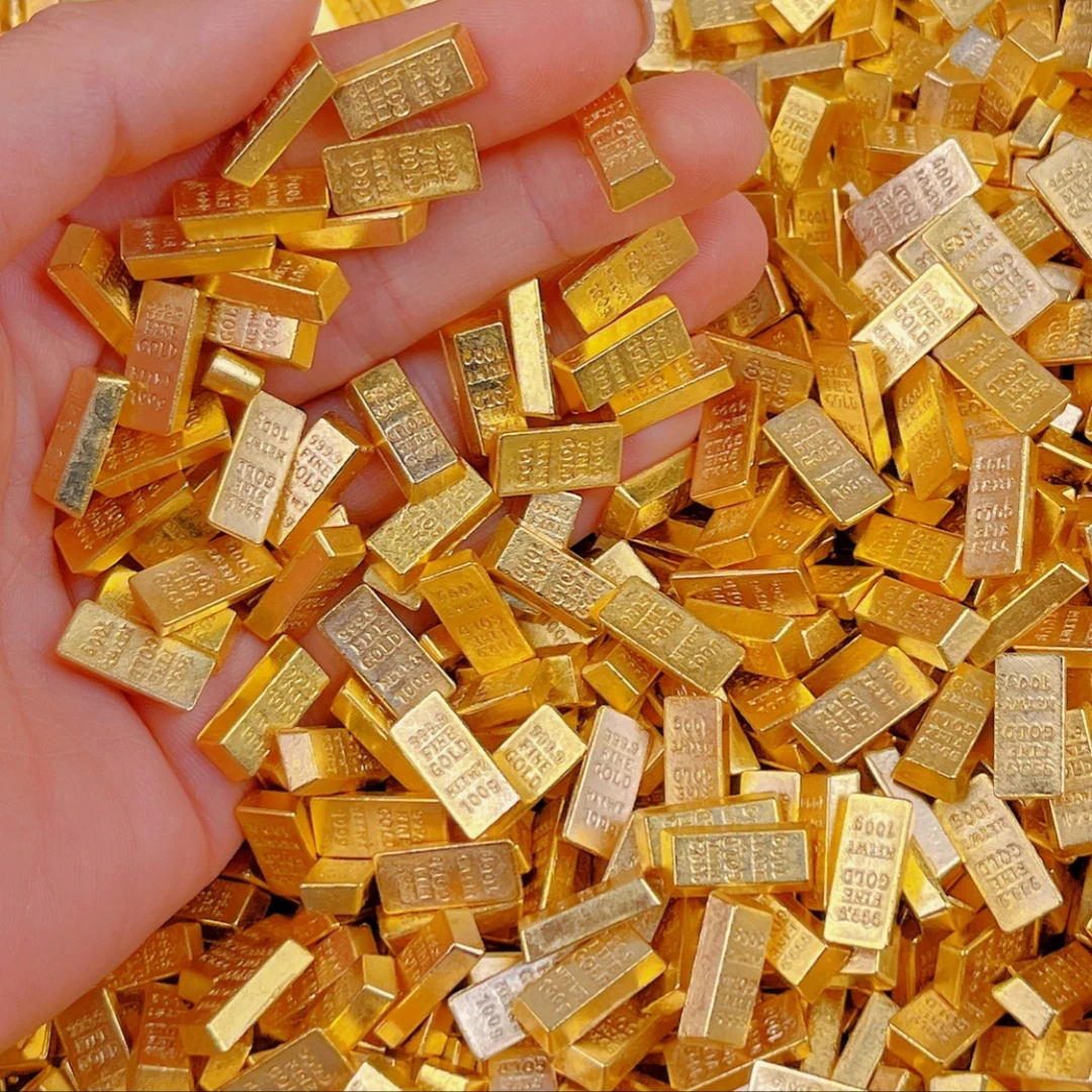 实心小金条装饰摆件