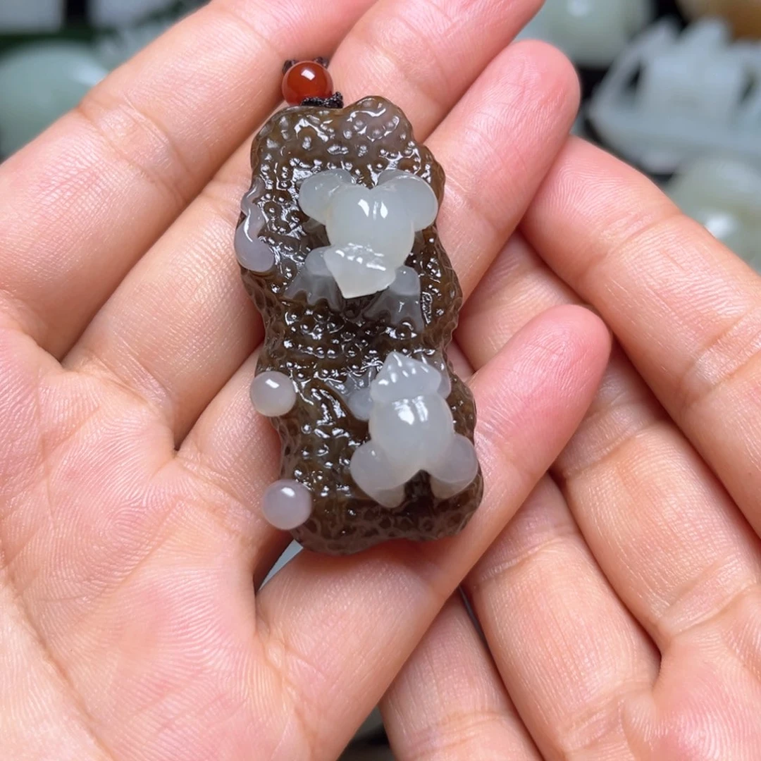 和田玉未镶嵌吊坠(不含链)木*木
