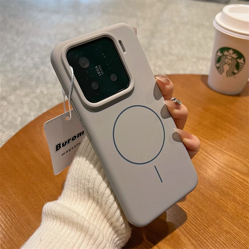 磁吸充电适用小米15手机壳液态硅胶xiaomi15pro秋冬新款防摔壳14