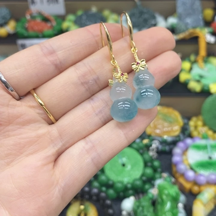 翡翠未镶嵌颈饰耳坠26