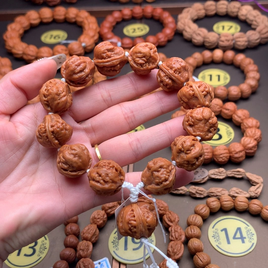 静***怡文玩核桃手串猫爪