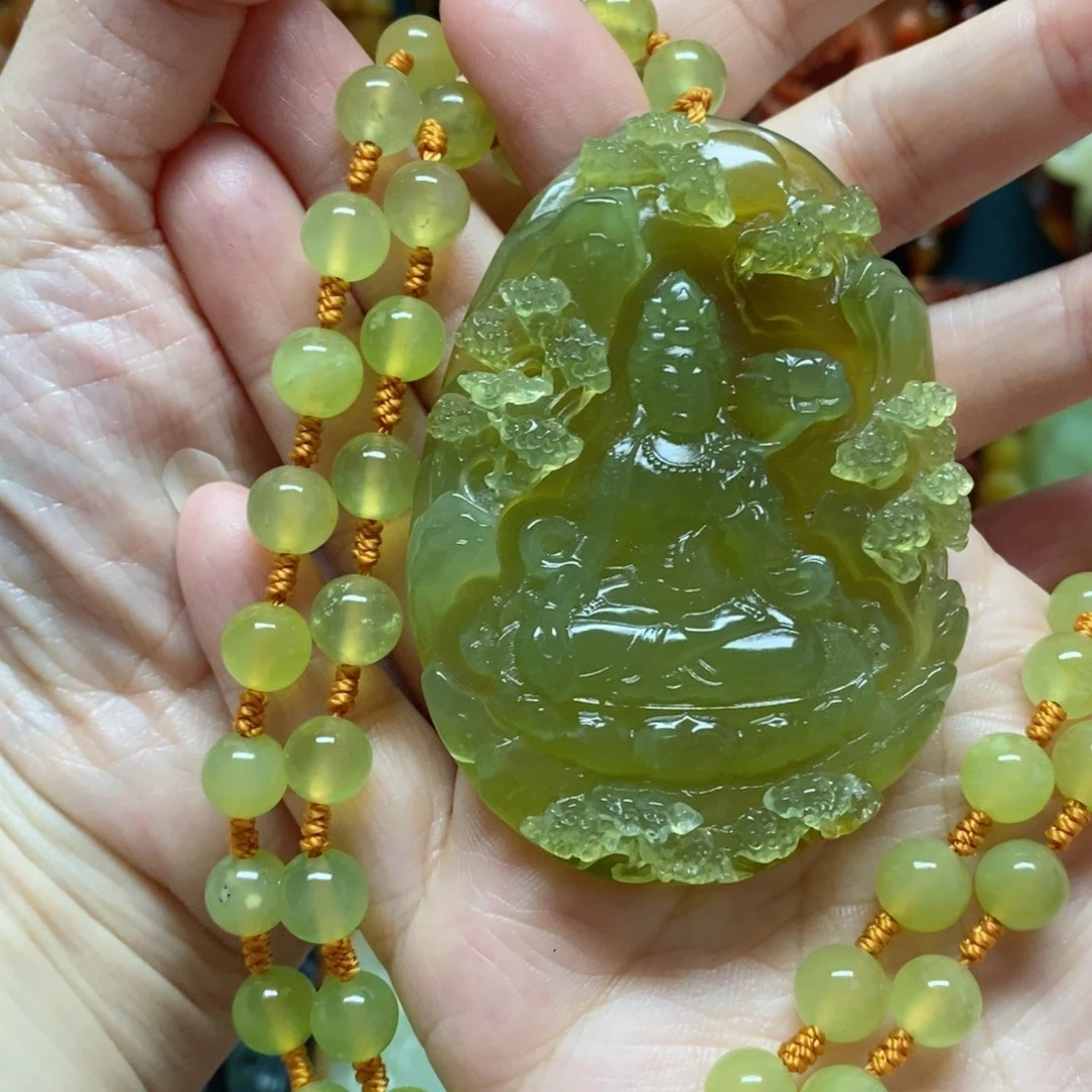 岫玉吊坠(赠链)未镶嵌玉****店