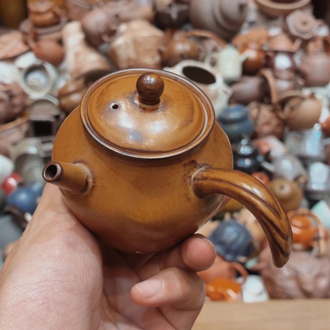 柴烧老岩泥高温茶器皿