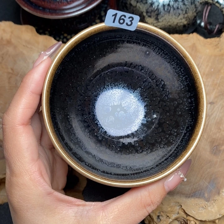 茶盏建窑建盏主人杯163微瑕