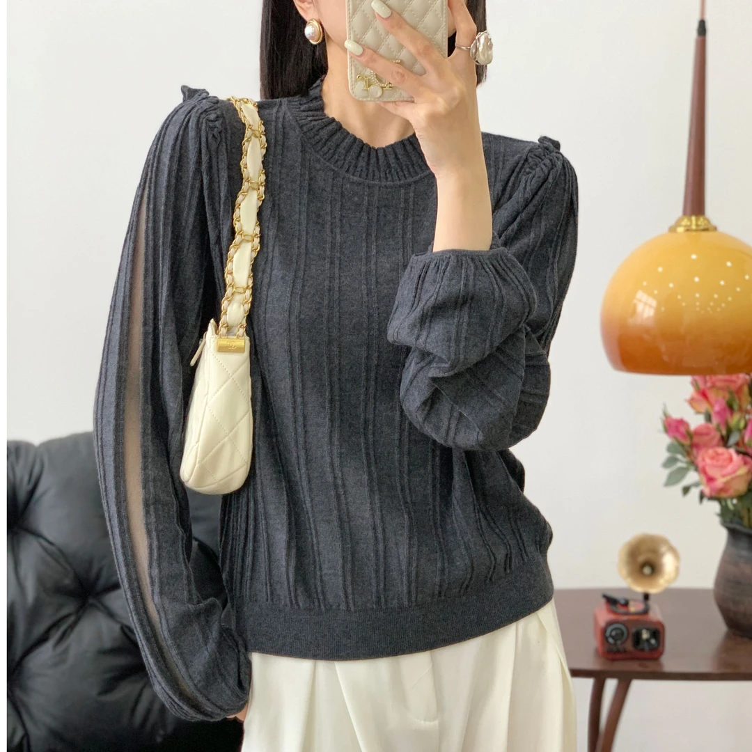 0811-10 女款休闲百搭绵羊毛衫  JJ  8510