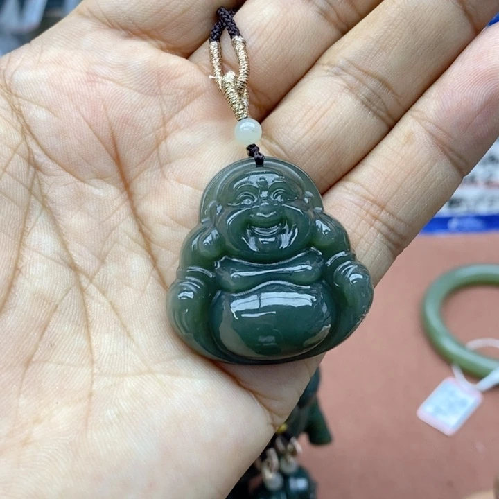 和田玉未镶嵌吊坠(不含链)卡35