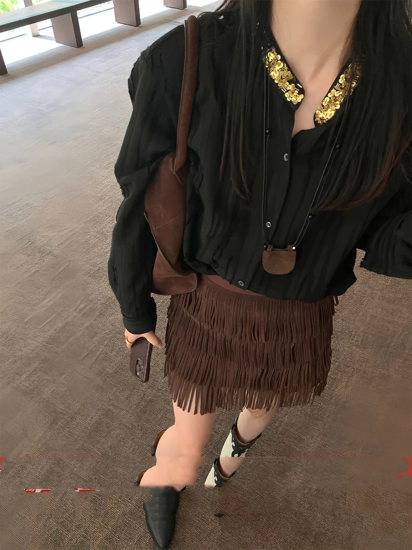 肉肉家*大码黑暗精灵衬衫