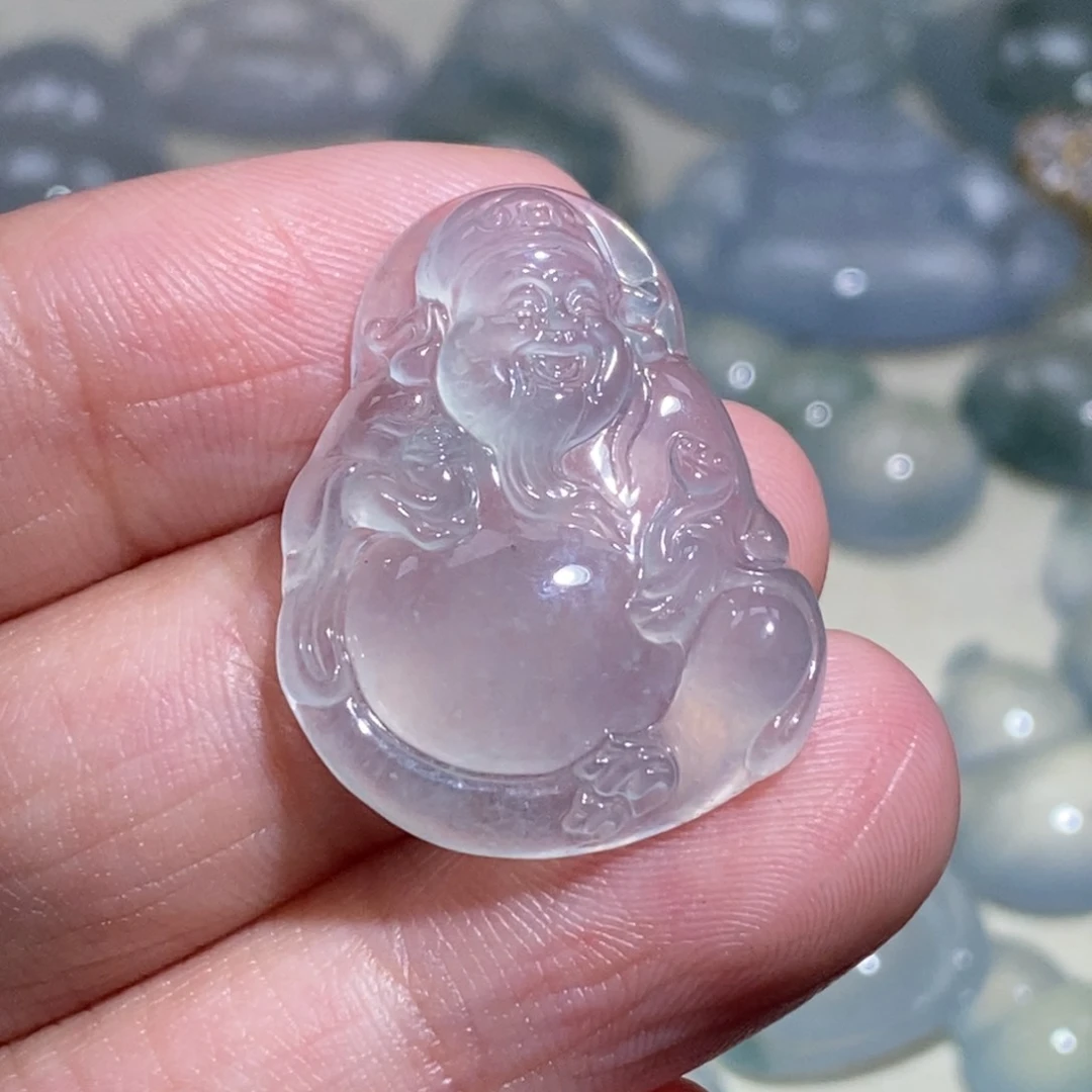 翡翠颈饰未镶嵌天然缅甸翡翠A货