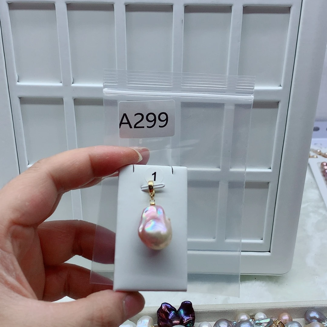 合金淡水珍珠吊坠(不含链)