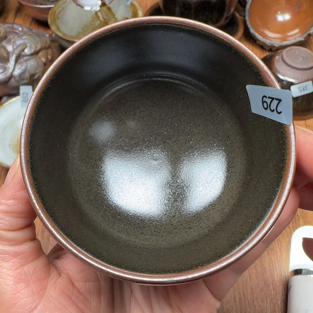 柴烧建盏茶盏茶杯229