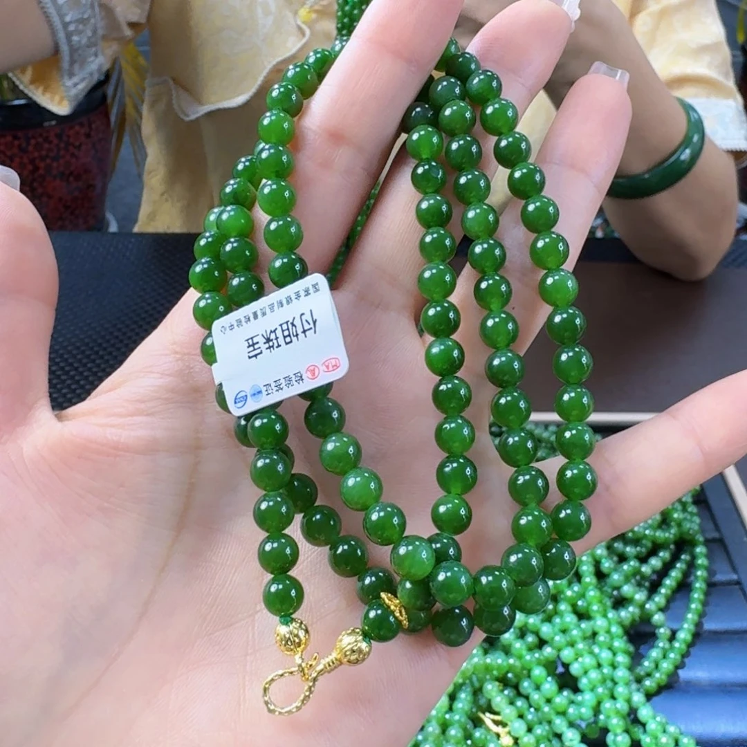 和田玉（碧玉）未镶嵌颈饰卡6