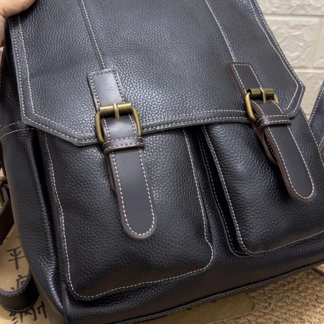 【闪购商品】头层牛皮黑色