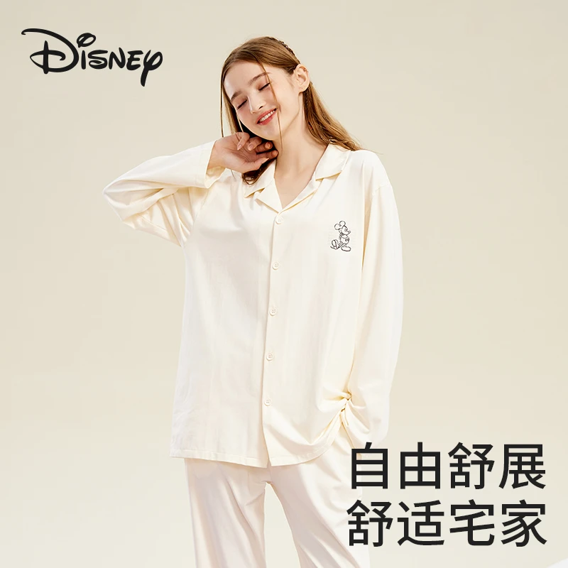 Disney/迪士尼米奇睡衣男女宽松家居服可外穿情侣睡衣套装