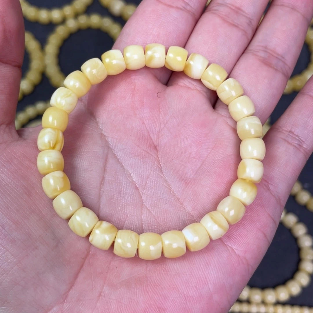 裸石蜜蜡未镶嵌蜜蜡手串8mm