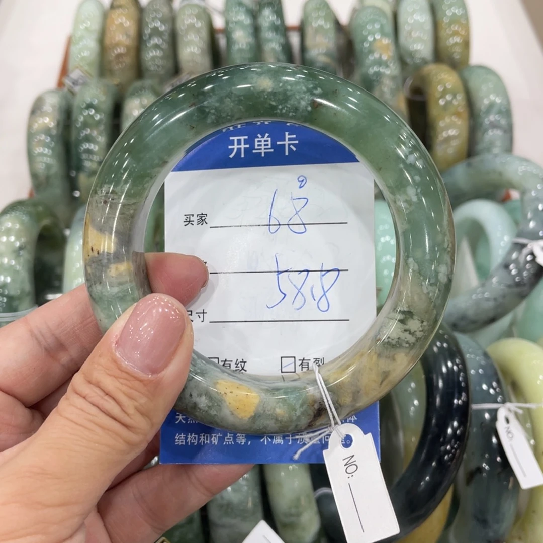 未镶嵌蛇纹石玉手镯