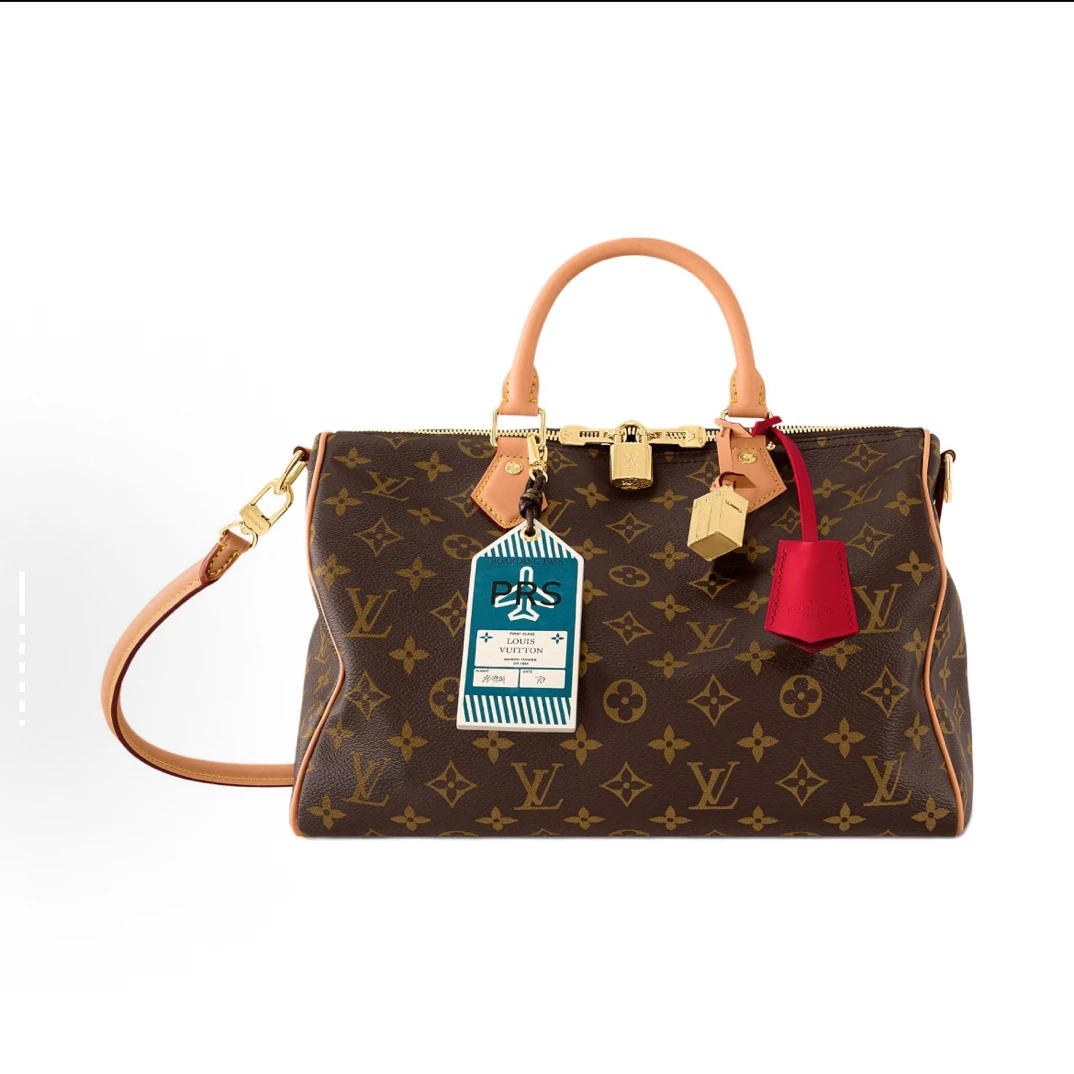 未使用 LouisVuitton/路易威登 speedy30字母徽标枕头包（12995826
