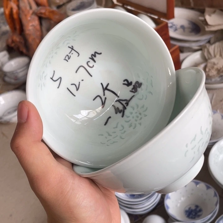 陶碗景德镇高温细白瓷餐具