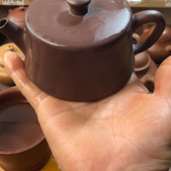 紫砂茶壶低槽青云柱160豪升