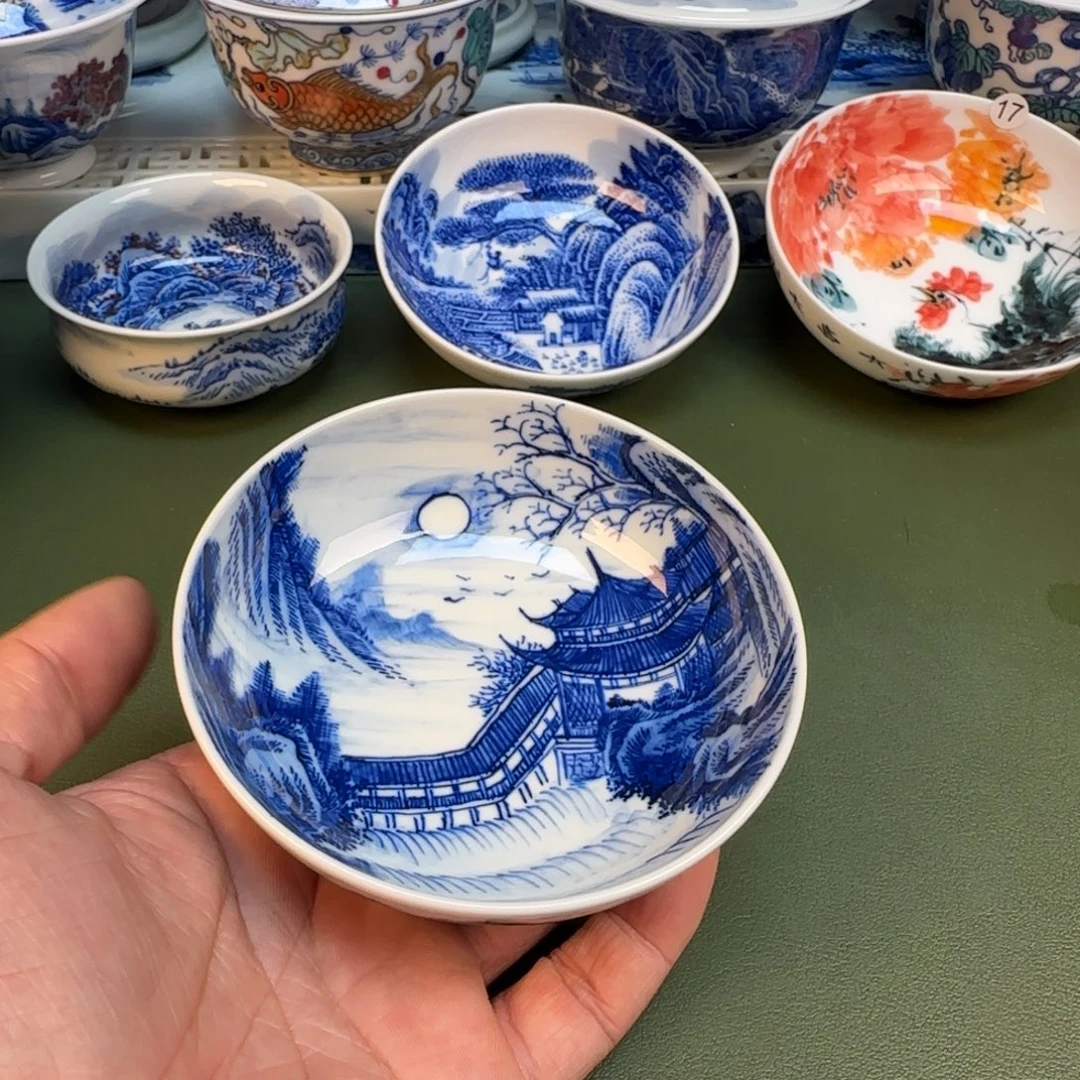 纯手工纯手绘茶具石头25