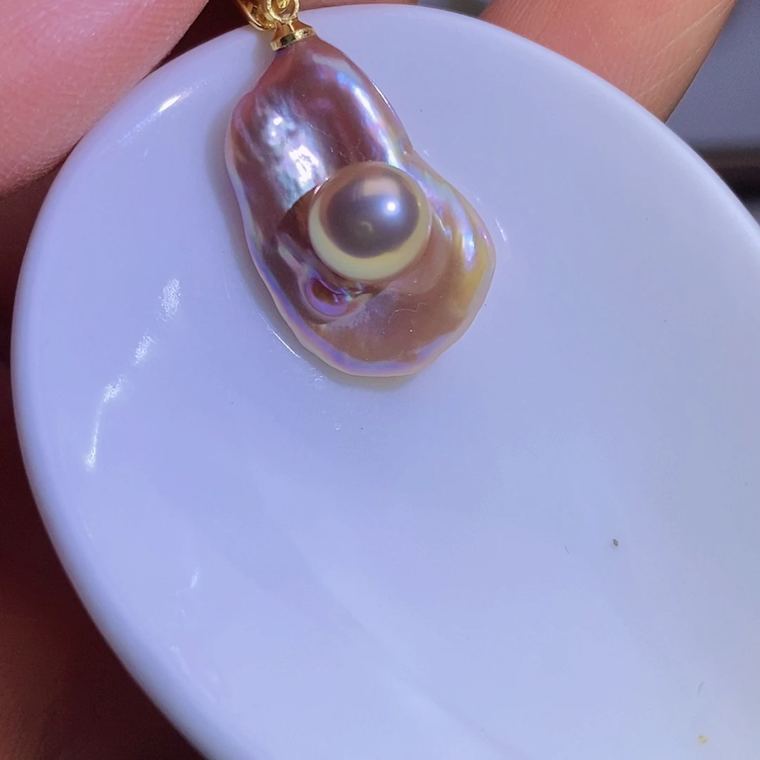 淡水珍珠淡水珍珠银S925镶嵌