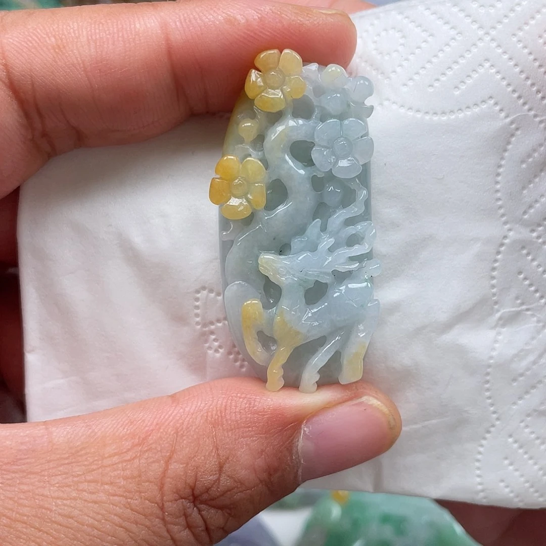 颈饰未镶嵌翡翠翡玉缘翡翠