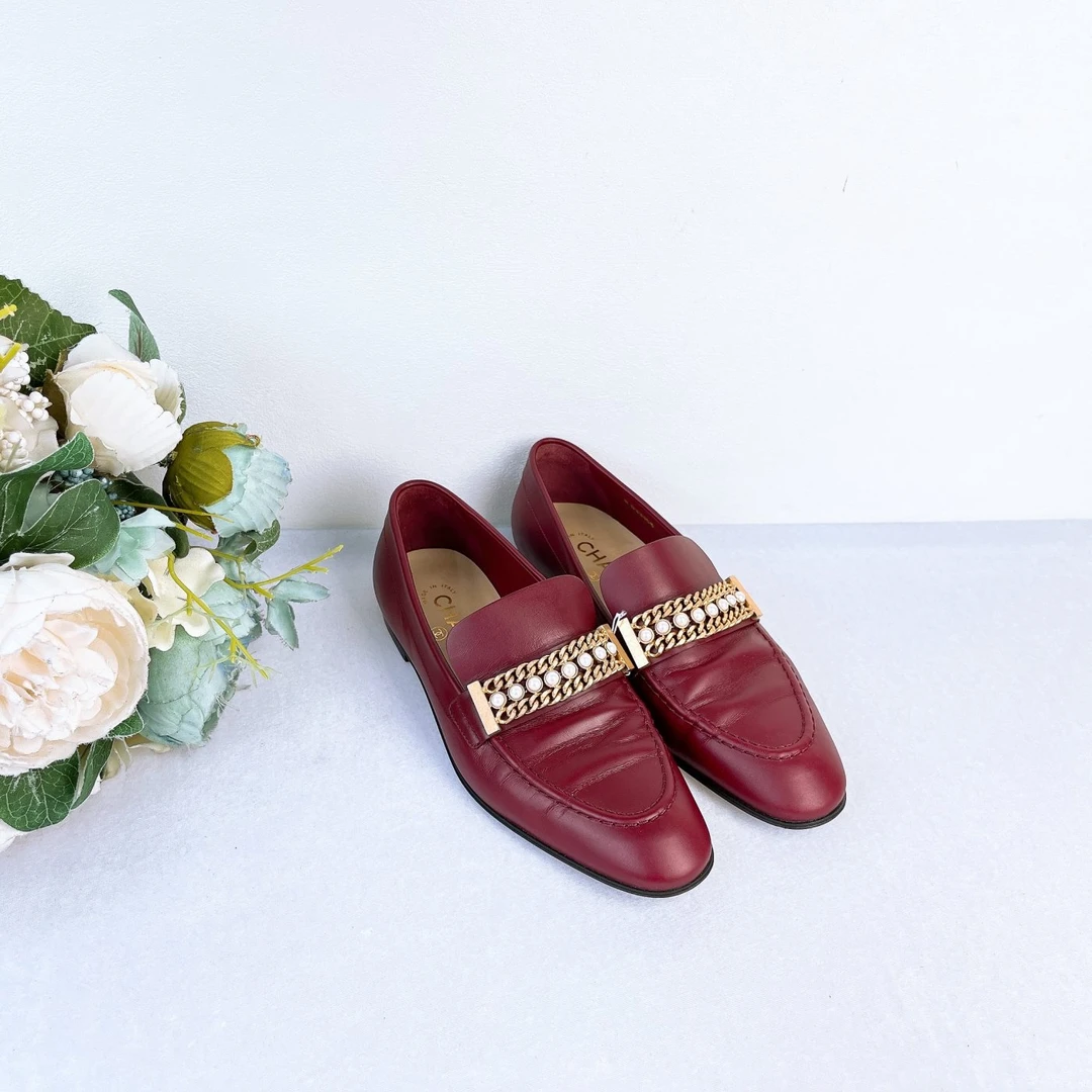 99新 Chanel/香奈儿 乐福鞋/37.5码/Xsp34108