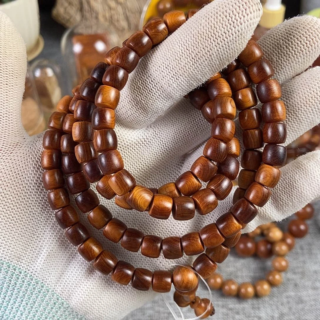 柏木（崖柏）手串/手链北太行高崖骨料7/8直切