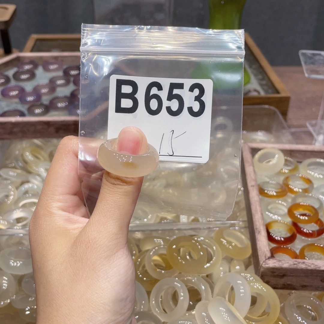 玛瑙/玉髓未镶嵌戒指653